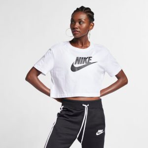 Camiseta Cropped Nike Sportswear Essential Branco