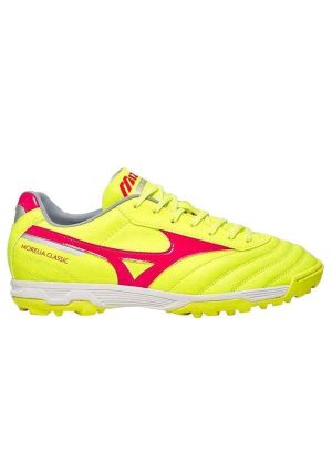 Chuteira Society Mizuno Morelia Classic as Amarelo