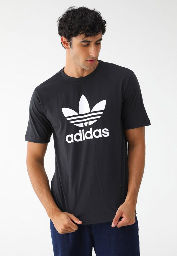 Camiseta adidas Originals Reta Trefoil Preta