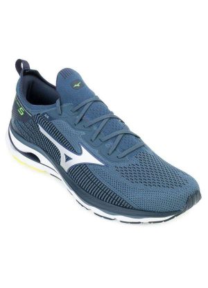 Tênis Mizuno Wave Mirai 5 Mz23 Azul/Prata