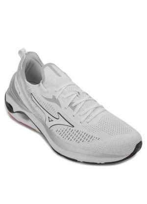 Tênis Mizuno Wave Mirai 6 Mz24 Branco/Cinza