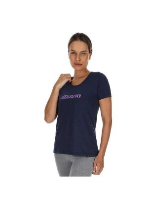 Camiseta Mizuno Basic Run Feminina Azul