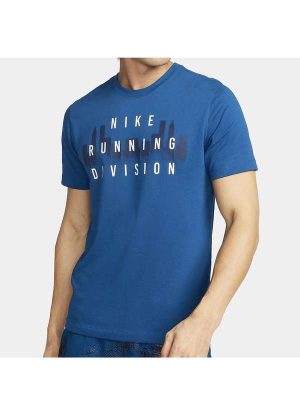 Camiseta Nike Dri-Fit Running Division Masculina - Marinho Azul