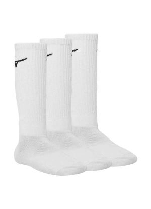 Kit Meia Mizuno Cano Alto Pacote com 3 pares Branco