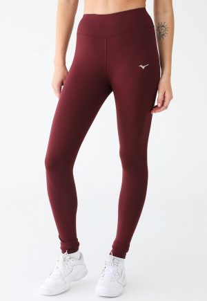 Legging Canelada Mizuno Ajustada Essence Vinho