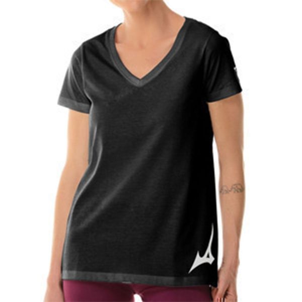 Camiseta Casual Feminina Mizuno Big Logo G Preto