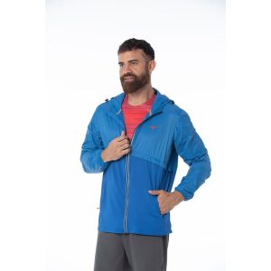 Jaqueta de Corrida Masculina Mizuno High P Azul