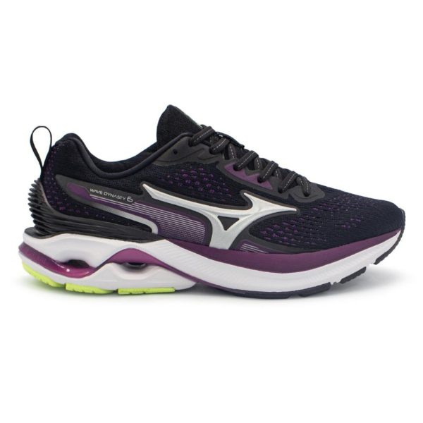 Tênis Mizuno Feminino Wave Dynasty 6 Corrida Preto