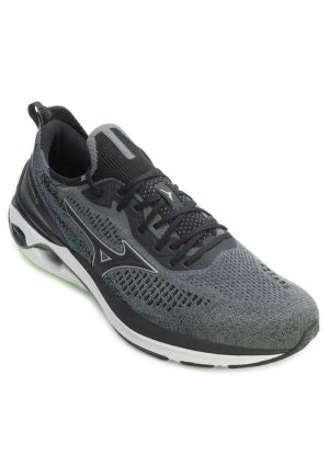 Tênis Mizuno Wave Mirai 6 Mz24 Chumbo/Preto