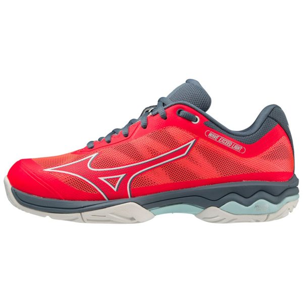 Tênis de Tennis Feminino Mizuno Wave Exceed Light All Court 37 Vermelho