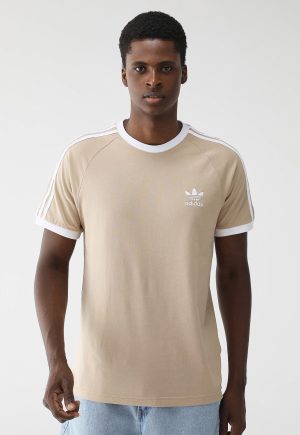 Camiseta adidas Originals Regular 3 Stripes Bege