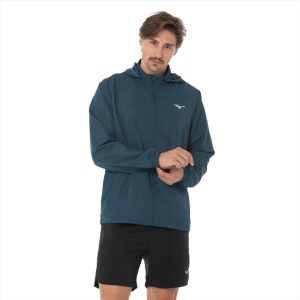 Jaqueta Mizuno Masculina Focus Com Capuz Corrida