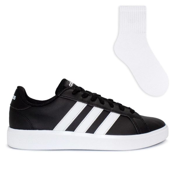 Tênis Adidas Masculino Grand Court Base 2.0 Simp + Meia Color Sports