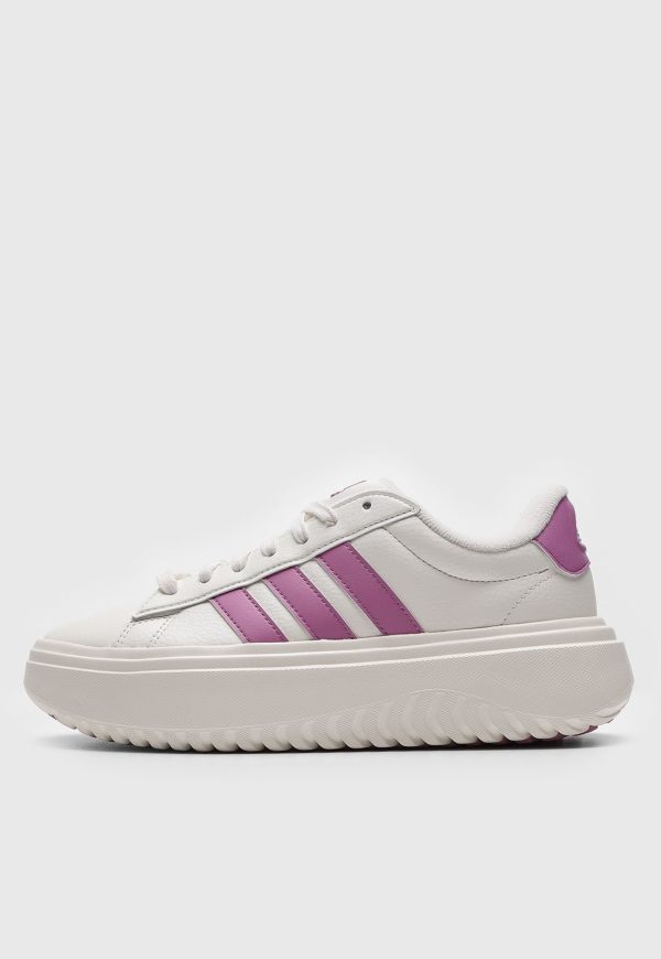 Tênis Adidas Sportswear Grand Court Plat Off-White