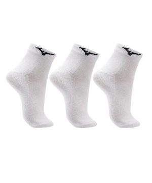 Meia Masculina Mizuno Training Kit 3 Pares Branco Incolor