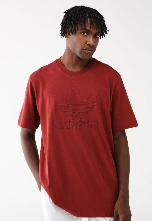 Camiseta adidas Originals Reta Outl Tref Vermelha
