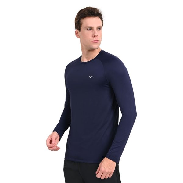 Camiseta Manga Longa de Treino Masculina Mizuno Pro Uv +50