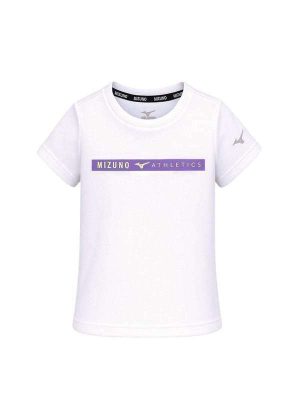 Camiseta Mizuno Energy Stamp Infantil Branco
