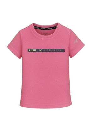 Camiseta Mizuno Energy Stamp Infantil Rosa