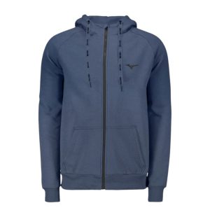 Infantil - Moletom Mizuno Zípper Com Capuz Juvenil - Azul - mizuno