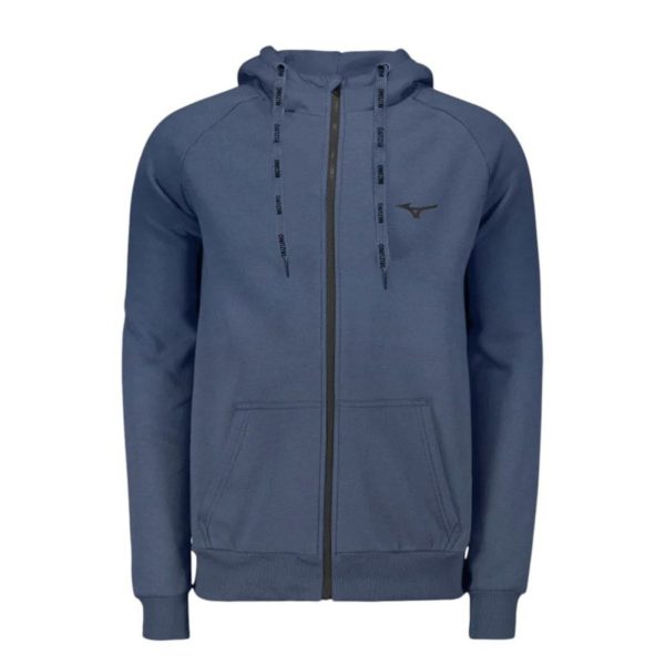 Infantil - Moletom Mizuno Zípper Com Capuz Juvenil - Azul - mizuno