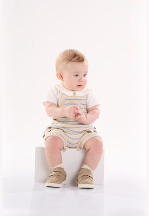 Infantil - Tapa Fraldas para Menino em Tricô Up Baby Off-White