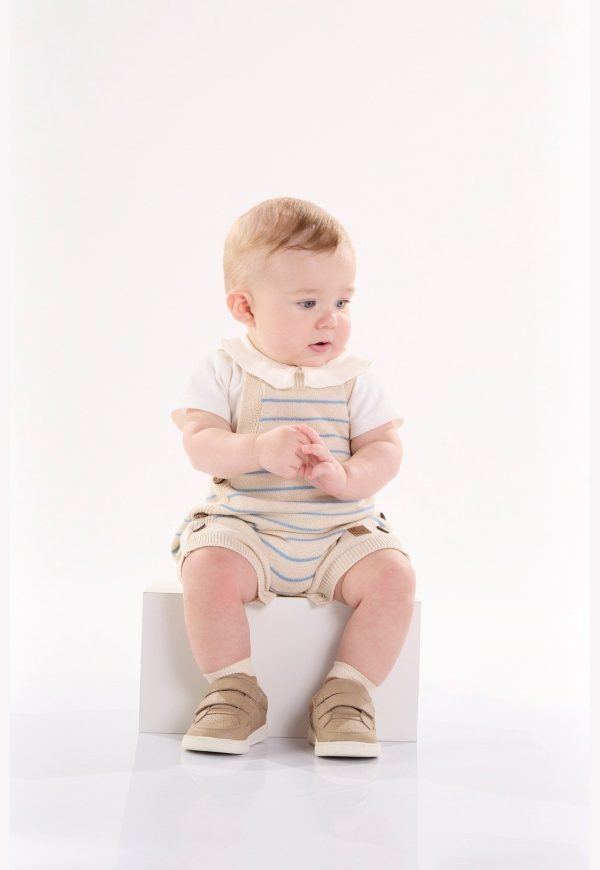 Infantil - Tapa Fraldas para Menino em Tricô Up Baby Off-White