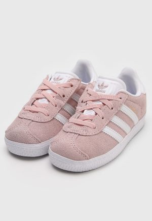 Infantil - Tênis Adidas Originals Gazelle Comfort Closure Rosa