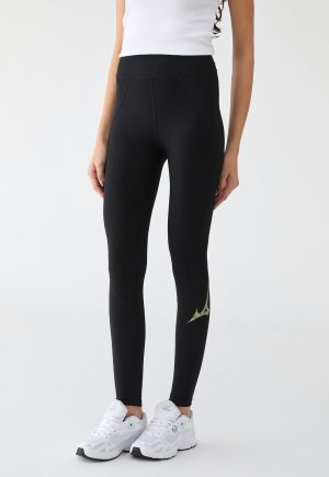 Legging Mizuno Ajustada Run Easy Preta