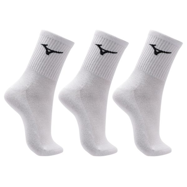 Meia Cano Médio Mizuno Basic - Pacote Com 3 Pares