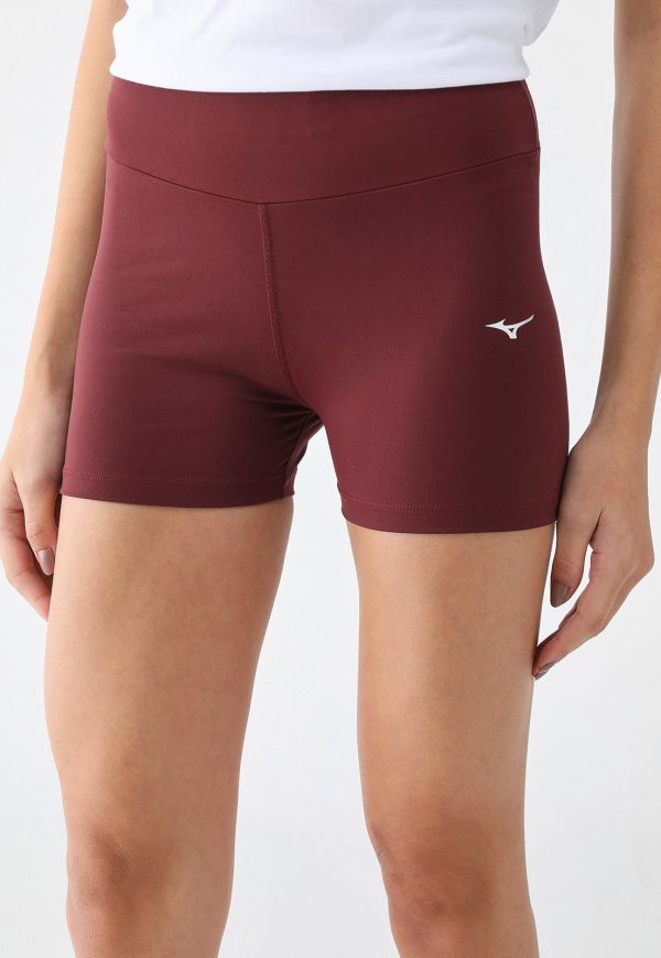 Short Ciclista Mizuno Ajustada Essence Vinho