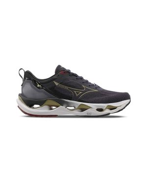 Tênis de Corrida Mizuno Wave Stratos 3 Marinho Incolor