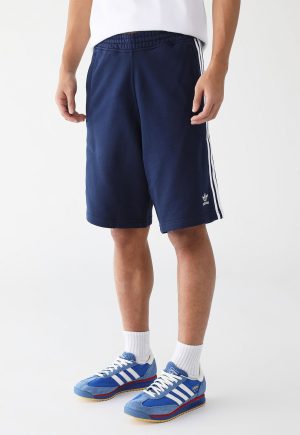 Bermuda adidas Originals Reta 3 Stripes Azul-Marinho
