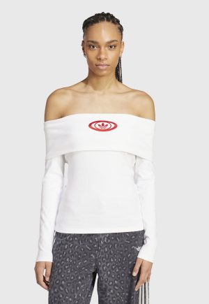 Blusa Canelada adidas Originals Ajustada Campus 2000 Blusa