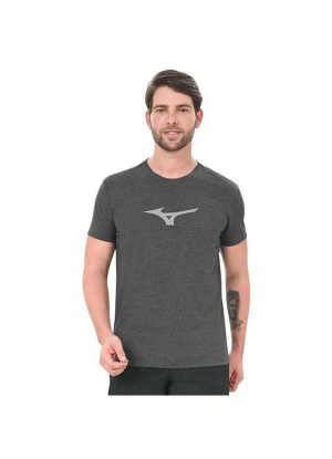 Camiseta Mizuno Lifestyle Masculina Cinza