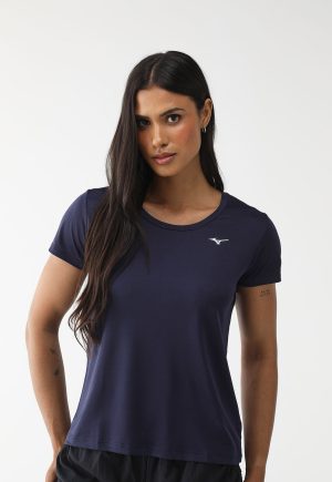 Camiseta Mizuno Slim Nirvana Azul-Marinho