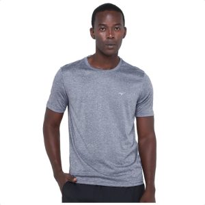 Camiseta Mizuno Treino Run Spark 2 Mescla Masculina Cinza