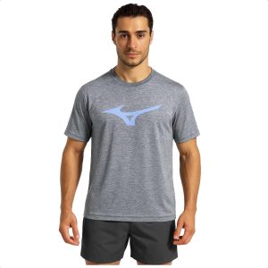 Camiseta Mizuno Treino Run Spark Mescla Masculina Grafite