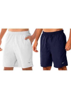 Kit 2 Bermudas Mizuno Bas Rip Stop 3 Masculina Branco