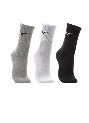 Meia Feminina Mizuno Training Kit 3 pares Multicolor Multicores
