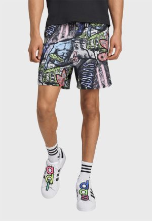 Bermuda adidas Originals Reta Jeremy Scott Preta