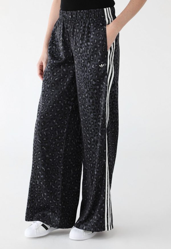 Calça adidas Originals Wide Leg Satin Animal Print Grafite