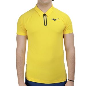Camisa Polo Mizuno Frontier Shadow Masculina - Amarelo - mizuno