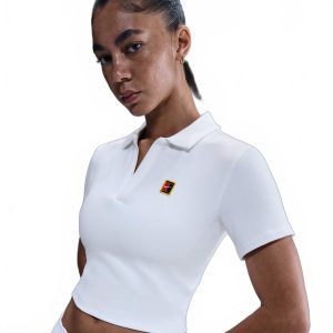 Camisa Polo Nike Court Heritage Cropped Feminina