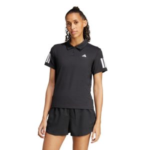 Camisa Polo clube Tennis Climacool Três Listras adidas Performance Preto