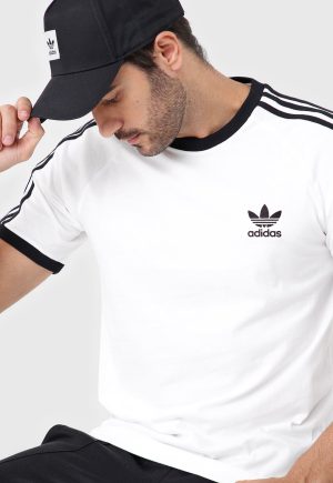 Camiseta adidas Originals 3 Stripes Branca