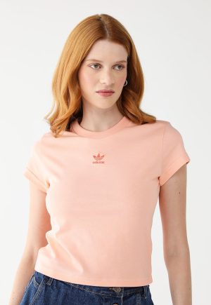 Camiseta adidas Originals Slim Logo Coral