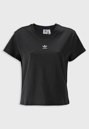 Camiseta adidas Originals Slim Trefoil Preta