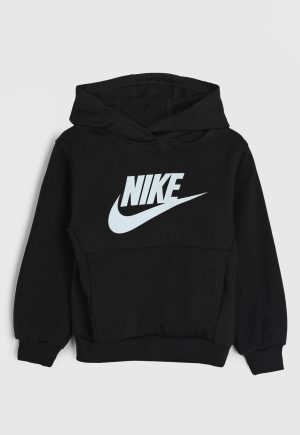 Infantil - Blusa de Moletom Nike Com Capuz Preta