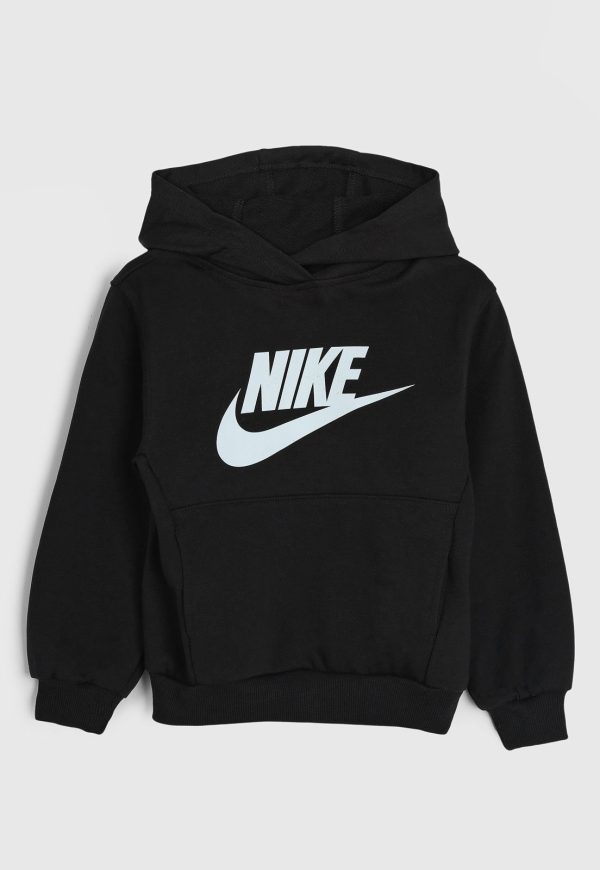 Infantil - Blusa de Moletom Nike Com Capuz Preta